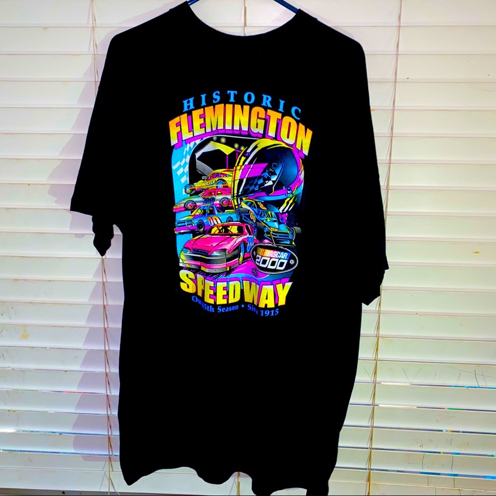 Vintage Oversized Race-Car Graphic T-Shirt